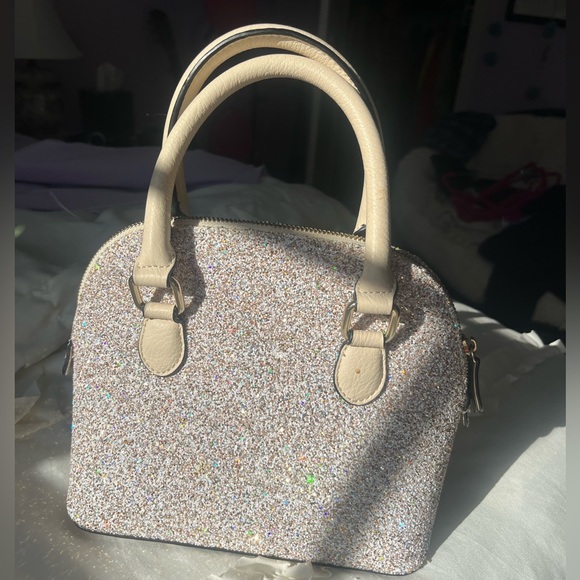 ALDO purse, cream sparkly, never used - Picture 3 of 3